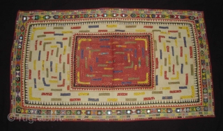 Embroidered and Printed Patch work Quilt From Dwaraka Region of Saurashtra Gujarat. India.very fine quilted and Patch work.Rare kind of Piece.Its size is 67cmX118cm(DSC02309 New).        