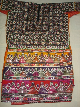 Woman’s Tunic (Chola or Gajj),From Thano Bula Khan , Sindh Region Of Pakistan. India. This were traditionally used mainly by Burfati Group of Thano Bula Khan, Dadu. Sindh Region.Silk Embroidered With Silk,  ...