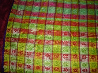 Mashru(Chinese Silk)Chakla From Kutch Gujarat India.Its size is 78X78cm(DSC09261 New).                       