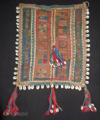 Six Different type's off Ceremonial Banjara Gala From different Region of India. India. C.1900.Embroidered on cotton. Gala is traditionally used by women to carry pots on their heads(154137).     