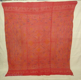 Odhani cotton,Tie and Dye From Rajasthan.India.Its size is 130cmX150cm(DSC04139 New).                       