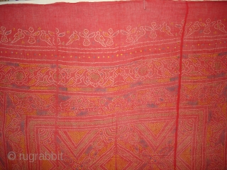 Odhani cotton,Tie and Dye From Rajasthan.India.Its size is 130cmX150cm(DSC04139 New).                       