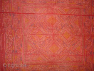 Odhani cotton,Tie and Dye From Rajasthan.India.Its size is 130cmX150cm(DSC04139 New).                       