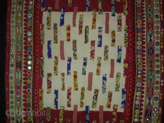 Embroidered and Printed Patch work Quilt From Dwaraka Region of Saurashtra Gujarat.India.very fine quilted and Patch work.Rare kind of Piece.Its size is 65cmX102cm(DSC04270 New).         