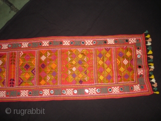 Bokani Man's Wedding Scarves or Shashe From Suthar Group,Of Sindh Tharparkar Area of Pakistan.Its size is 24cmX140cm(DSC04289).                