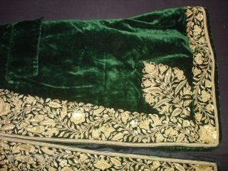 Choga Man’s overcoat,Zardozi(Real Zari)Embroidered on the cotton velvet, From Gujarat. India. C.1900 (DSC03441 New).                   