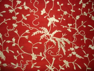 Parsee Gara Sari From Surat Gujarat India.This kind of Sari's were embroidered by Chinese artisans in the town of Surat in Gujarat for the Parsee women of that region.The Parsee's are a  ...