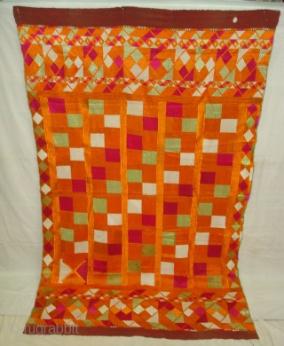 Phulkari From East(India)Punjab.India.One of the Rare Design Indian Phulkari(DSC04410 New).                       