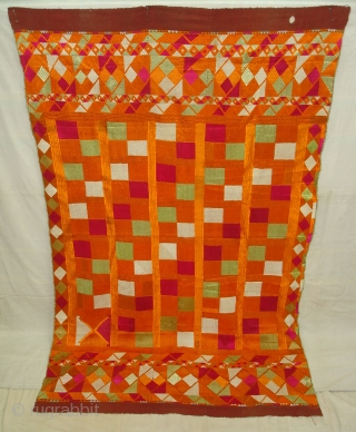 Phulkari From East(India)Punjab.India.One of the Rare Design Indian Phulkari(DSC04410 New).                       