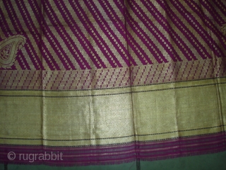 Dupatta Zari brocade(Real Silver and Gold) from Jamnagar Gujarat India. Made to order for some Royal Rajput Family.Condition is very nice. Its size is 155cm X 250cm(DSC04473 New).     