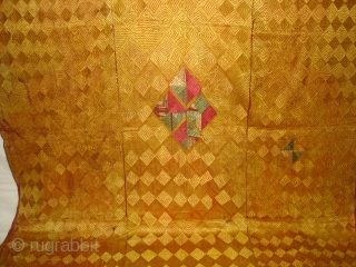 Phulkari From West(Pakistan)Punjab. India.known As Vari-Da-Bagh ,Very Rare influence of Different Design and different colour Nazar buti(DSC02439 New).               