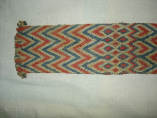 Tung The Camel Decoration Belt From Rajasthan, India.Made of cotton and in Vegetable Colours.Its size is 10cmx90cm(DSC05465 New).               