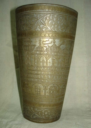 Brass Lassi(Butter Milk)Glass from North-west Frontier of Pakistan(DSC04887).                         