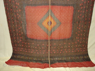 Tie and Dye(Cotton)Odhani From Kutch Gujarat India.Its size is 160cm X 200cm. Condition is very good(DSC05944 New).                