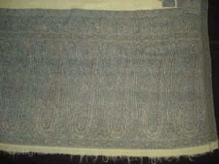 Highly Sikh Period Jamawar Long Shawl From Kashmir, India.Made for Sikh family of Punjab.C.1835.Its Size is 135cmx345cm.Its condition is very good(DSC03270 New).           