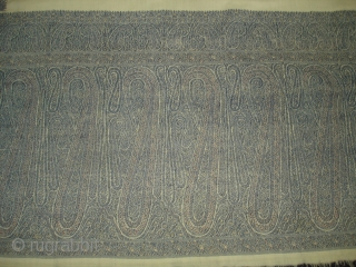 Highly Sikh Period Jamawar Long Shawl From Kashmir, India.Made for Sikh family of Punjab.C.1835.Its Size is 135cmx345cm.Its condition is very good(DSC03270 New).           