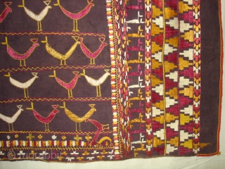 Folk Phulkari From East(India)Punjab,India.known as Moorkuti Phulkari(DSC04984 New).                         