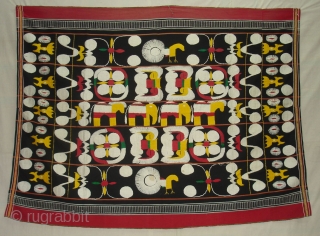 Woven Cloth of the Angami Naga tribe,From Manipur,North-East India. India.Its size is 121cmX158cm.Good Condition(DSC01312).                   