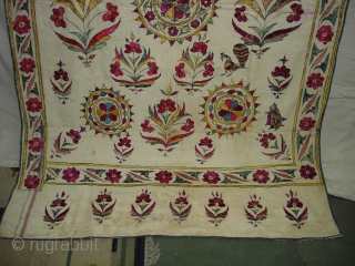 Dharaniya Wall Hanging From Saurashtra Gujarat. India.This were Traditionally used mainly by Kathi Darbar family of Saurashtra Gujarat India.C.1900.Its size is 125cm x208cm(DSC08372 New)         