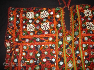 Woman's Tunic(Choli),Meghwar Group,Tharparkar Sindh Area Pakistan.L55 cm,W50 Cm.Silk-thread Embroidery,Lined with Tie and Dye Cotton(DSC05612 New).                  