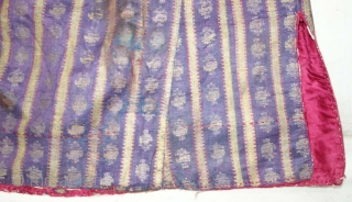 Himroo costume From Deccan, India. This Himroo weaving done in Deccan, Probably Hyderabad South India, India. Early 19th Century. Its Silk And zari depicting an elaichi design with floral butis. Inside Roller  ...