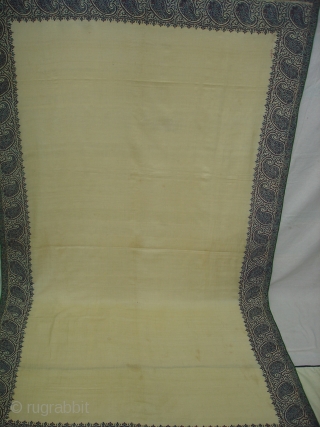 Jamawar Long Shawl From Kashmir India.Made for sikh family of Punjab.Date is around 1740.Its Size is 125cm x 295cm.Its condition is very good.(DSC03185 New)         