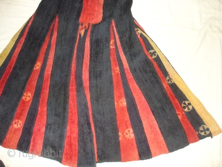 Zanskar Coat Dress(Indigo Colour)From Ladakh.India.Finest variations of colours,Pure Vegetable colours has been used,Made of yaks Wool.And it’s Tie and Dye work.Early and rare Dress(DSC07358 New).        