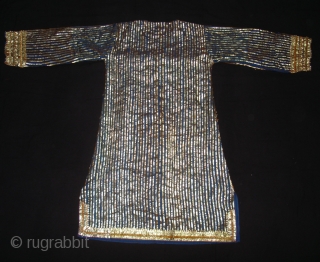 Ceremonial Women's Costume,From Himachal Pradesh India.C.1900.Real Zari Gota work on hard silk ground(DSC02995 New).                   