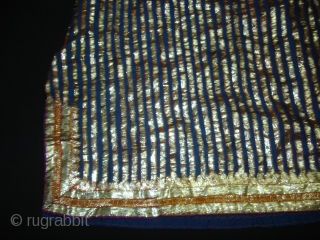 Ceremonial Women's Costume,From Himachal Pradesh India.C.1900.Real Zari Gota work on hard silk ground(DSC02995 New).                   