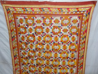 Chamba Phulkari From Hill Area of Himachal Pradesh. India. Known as Chamba Phulkari. c.1900.Its size is 137cmX260cm(DSC07258).                