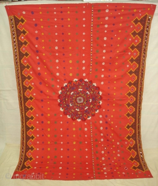 Woman’s Shawl(Abochchini),Probably from Meghwar Group ,Tharparkar Pakistan.Its size is 147cmX207cm(DSC01444 New)                      