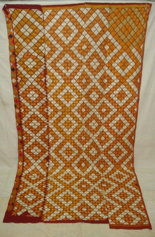 Phulkari From West(Pakistan)Punjab.India.known As Patanga Design Bagh,very Rare influence of Different Design Patanga buti(DSC04933 New).                  