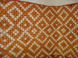 Phulkari From West(Pakistan)Punjab.India.known As Patanga Design Bagh,very Rare influence of Different Design Patanga buti(DSC04933 New).                  