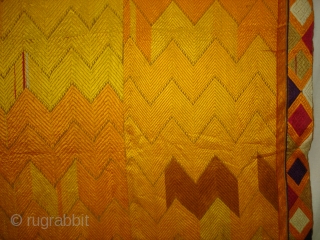 Phulkari From West(Pakistan)Punjab.India.Known As Lahariya Design Vari-Da-Bagh,With different influence of Lahariya Design Vari-Da-Bagh(DSC05000 New).                   