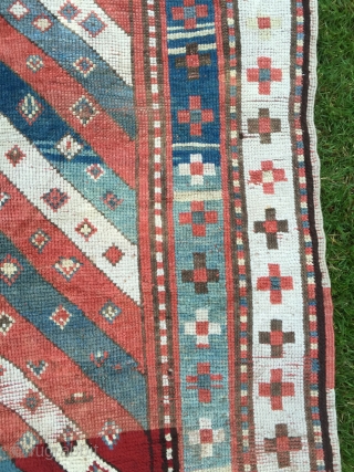 Kind of cool rug, 176x100 cm. One big restauration see picture number six.                    