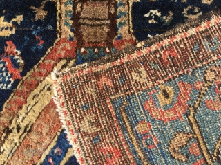 Bidjar area rug, 180x134 cm, made between 1915-1930. It’s in a nice used condition with good pile and as it looks only organic colours. Sides need to be fixed if it should  ...