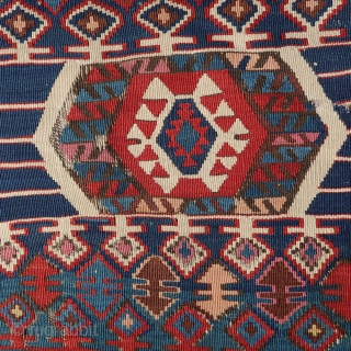 From Sonny Berntssons collection: No 623 A kilim panel from Hotamis area circa 1870.
83 x 319 cm. All natural colors.
More info or photos if you ask.
E-mails are not delivered to me due  ...