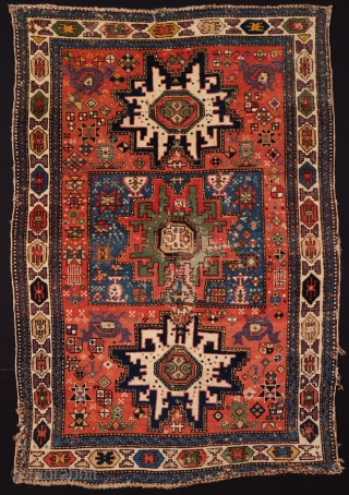 Early 19th Century Collectible Shirvan Kuba Rug
It has a lot of archaic details on it and great colors 98 x 145 cm           