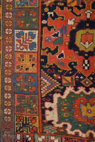 19th Century Kurdish Colorful Rug Size 135 x 220 cm                       