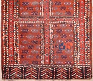 Lovely Colors Circa 1800s Yamud Engsi It Has Unusual Elems Size 135 x 180 cm                  