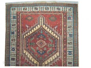 

Serap Persian, knotted circa in 1919, antique, 166 x 92 cm,  carpet ID: BRDI-45
The knots are hand spun wool, in good condition and in its original shape.
     
