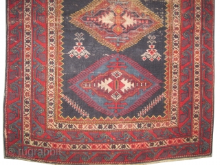 
Kouba Caucasian knotted circa in 1915 antique, collector's item, 158 x 115 (cm) 5' 2" x 3' 9"  carpet ID: K-5611
The black knots are oxidized, the knots are hand spun wool,  ...