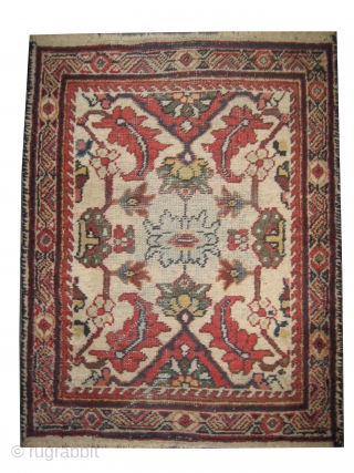 
Mahal pair Persian knotted circa in 1910 antique,  110 x 85 cm,   carpet ID: K-3508 and K-3509
The black knots are oxidized, the knots are hand spun wool, at the  ...