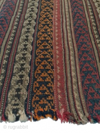 Kurdish jajim from early 20th century.
size: 145*120 cm
overall in good condition with some signs of wear and ageing.
FedEx free shipping worldwide            