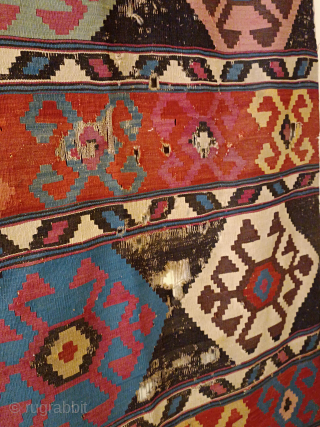 150 YEARS OLD TURKISH KILIM
210*270 cm
Vegetable dye
irajalvanian13@gmal.com
free shipping with FedEx from Ankara                     