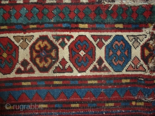 Small 'runner' two border parts of a caucasian carpet put together,  206 x 66 cm , 6.75 x 2.16 ft.            