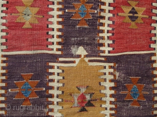 Early Central Anatolian Prayer Kilim,100x170cm,steppes art.                           