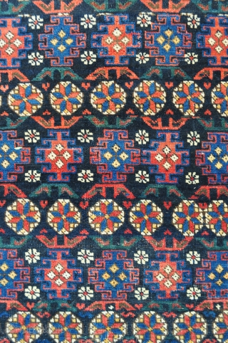 Caucasian Chi-Chi rug. Some minor repair. 4'4" x 6'5"                        