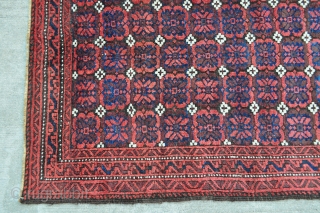 Nice baluch. very minimal repair. 3'5" x 4'11"                         