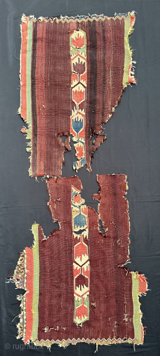 Anatolian kilim fragment, South-Eeast (?), pre-1850, 2 part fragment, 127 x 88 cm, contact: matthiaswohlgemuth@gmx.ch                  